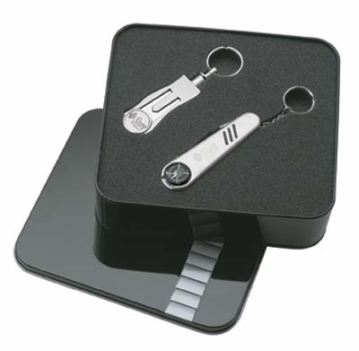 7 Function Stainless Golf Tool / Seperating Keyring Giftset