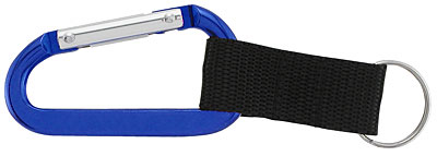 70MM Carabiner With Web Strap And Split Ring