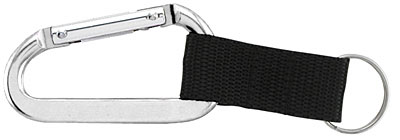 70MM Carabiner With Web Strap And Split Ring