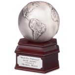 Antique Silver Globe