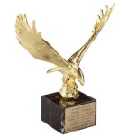 814 - Majestic Eagle on Black Marble Base