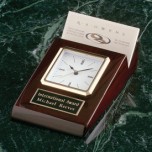 C217 Business Card Holder Clock