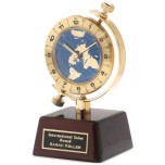 C376 International Clock with Globe