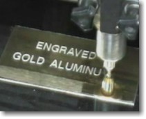 GOLD ALUMINUM ENGRAVING